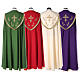 Embroidered priest cope with strass, 100% wool 4 colors s12