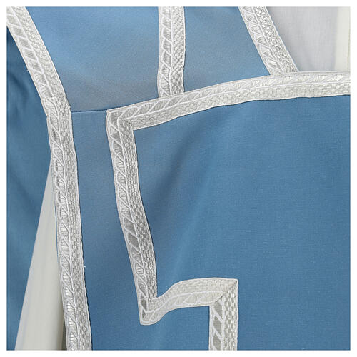 Marian chasuble in cotton blend 2