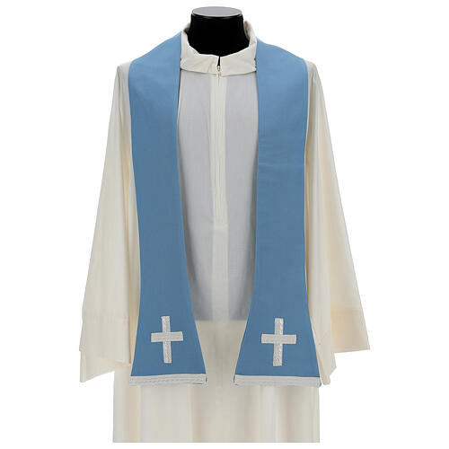 Marian chasuble in cotton blend 8