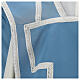 Ornat rzymski Maryjny, mieszanka bawełny, błękitny kolor s2