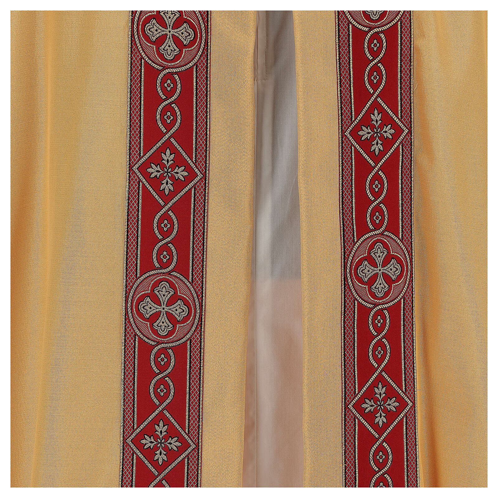 Priest cope in gold lame polyester and wool with gallon | online sales ...