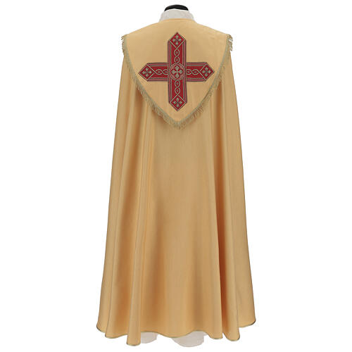 Priest cope in gold lame polyester and wool with gallon applications 6