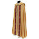 Priest cope in gold lame polyester and wool with gallon applications s4