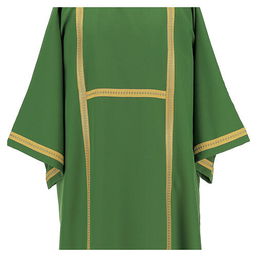 Dalmatic 100% polyester with golden lines 4 colors 2