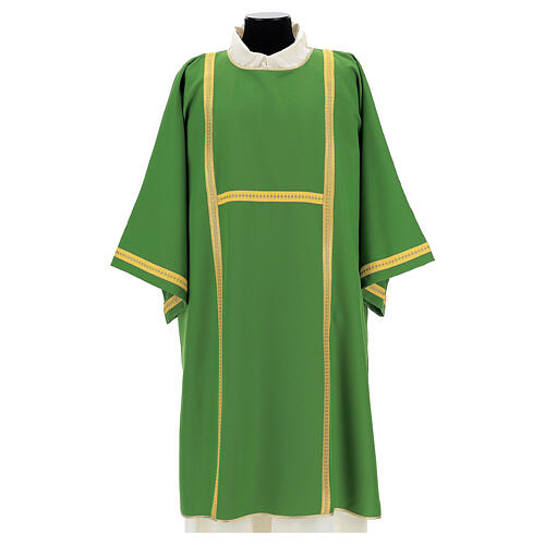 Dalmatic 100% polyester with golden lines 4 colors 3