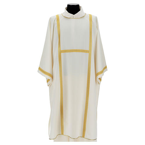 Dalmatic 100% polyester with golden lines 4 colors 5