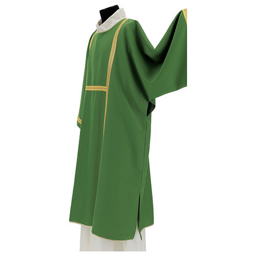 Dalmatic 100% polyester with golden lines 4 colors 7