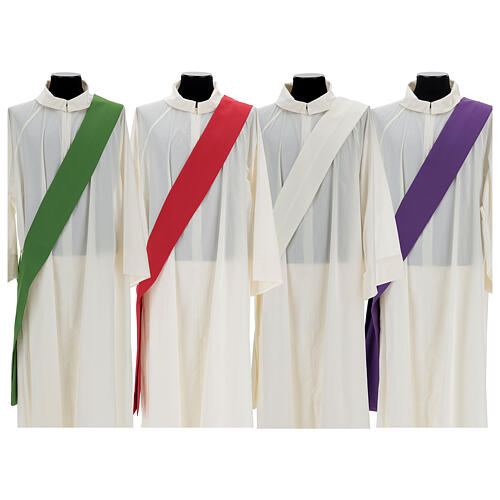 Dalmatic 100% polyester with golden lines 4 colors 10