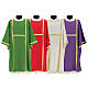 Dalmatic 100% polyester with golden lines 4 colors s1