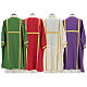 Dalmatic 100% polyester with golden lines 4 colors s9