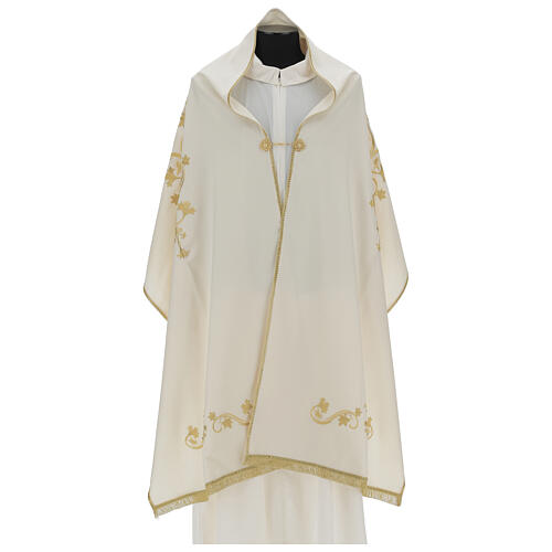 Humeral veil in wool embroidered with stones, in 4 colors 8