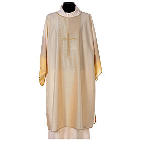Dalmatic in 4 colors with golden decor 85% wool 15% lurex Gamma