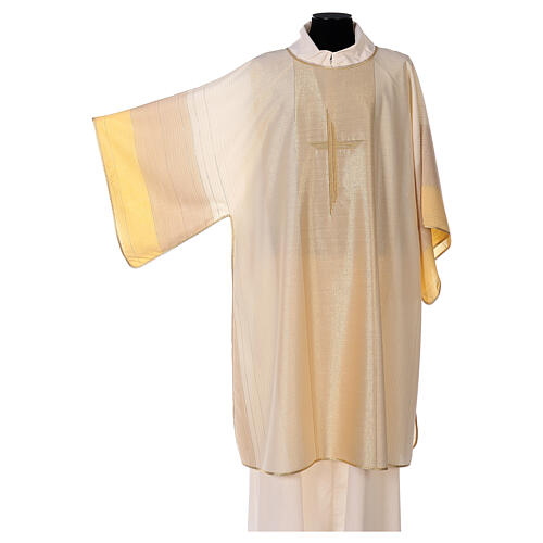 Dalmatic in 4 colors with golden decor 85% wool 15% lurex Gamma 4