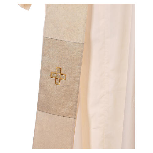 Dalmatic in 4 colors with golden decor 85% wool 15% lurex Gamma 7