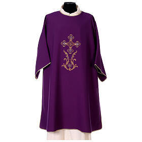 Dalmatic with cross embroidery, 100% polyester Gamma