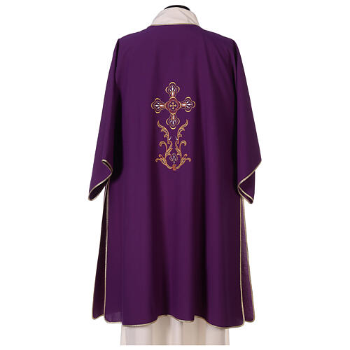 Dalmatic with cross embroidery, 100% polyester Gamma 4