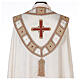 Cope of acetate and viscose, strass, golden passementerie and crosses Gamma s2