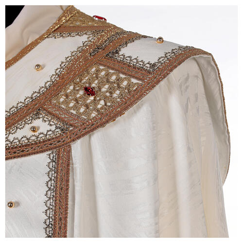 Cope acetate strass agremani stitch work golden crosses Gamma 10