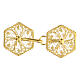 Round cope clasp, gold plated 800 silver filigree s1