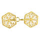 Round cope clasp, gold plated 800 silver filigree s3