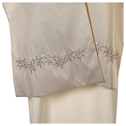 Golden humeral vail with JHS and chalice embroidery 4