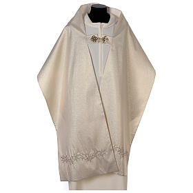 Humeral veil with JHS golden embroidery and chalice