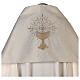Humeral veil with JHS golden embroidery and chalice s1
