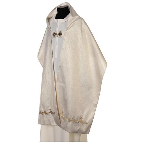 Humeral veil with Alpha Omega golden embroidery 4