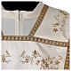 Roman ivory chasuble with golden embroidery, cotton polyester satin s3