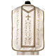 Roman ivory chasuble with golden embroidery, cotton polyester satin s5