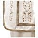 Roman ivory chasuble with golden embroidery, cotton polyester satin s7
