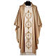 Chasuble or 80% laine 20% lurex double retors orfroi s1