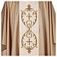 Gold chasuble 80% wool 20% lurex double twisted band s2