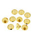 Golden stud buttons, set of 10 s2