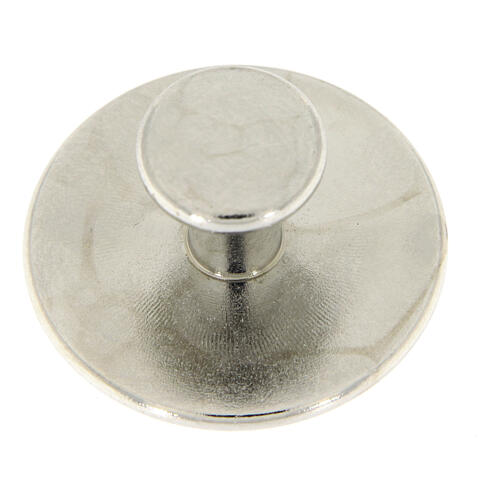 Nickel-plated stud buttons, set of 10 3