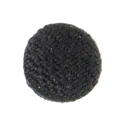 Talarknopf mit Stoff, schwarz 1