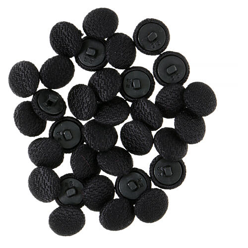 Cloth button for black cassock 2