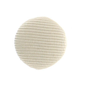 Covered button for ivory cassock