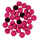 Covered fabric button for fuchsia cassock s2