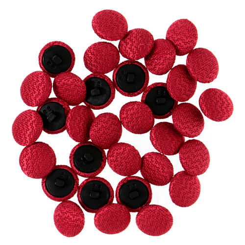 Cloth button for cardinal red cassock 2