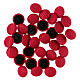 Cloth button for cardinal red cassock s2