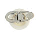 Stud button with folding back, white resin s4