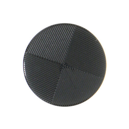 Black shank button for cassock, lasered resin 1