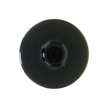 Black shank button for cassock, lasered resin 3