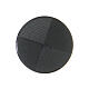Black shank button for cassock, lasered resin s1