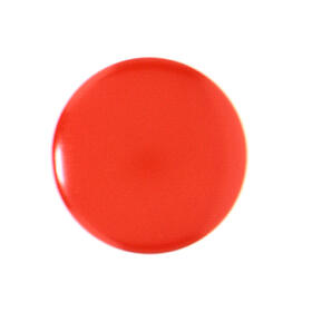 Crimson shank button for cassock, dull resin