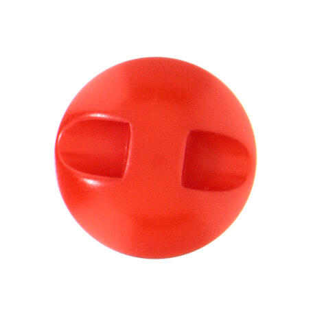 Crimson shank button for cassock, dull resin 3
