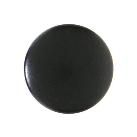 Shank button for cassock, dull black resin 1