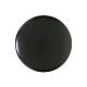 Shank button for cassock, dull black resin s1