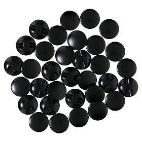 Button for black cassock in resin